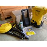 Karcher high pressure washer with attachments