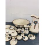 Royal Venton Ware washing set made by John Stevenson along with other items.