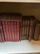 A large collection of leather volumes books to include seven books of Countries of the World, etc