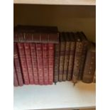 A large collection of leather volumes books to include seven books of Countries of the World, etc