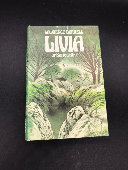 "Livia" Book by author and poet, Lawrence Durrel. First Edition signed by author.