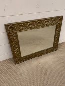 Small brass mirror