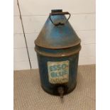 Vintage ESSO blue paraffin oil can