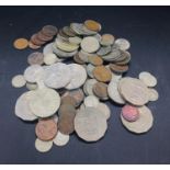 A Large Volume International coins and a few banknotes. Various countries, years and denominations.