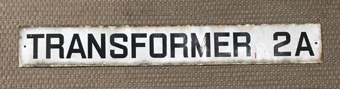 A Metal sign 'Transformer 2A'