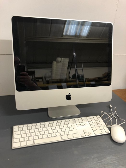 An Apple iMac (It has been restored to factory settings and has a new password)