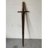 A Sudanese Kaskara sword (W103cm)