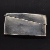 A Hallmarked silver card case AF