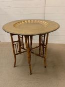 A bamboo Indian style tea table