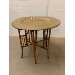 A bamboo Indian style tea table