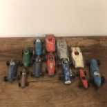 A selection of Diecast racing vehicles