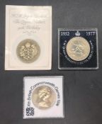 Three British Commemorative Crown Coins