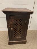 A small side cabinet with lattice door (H58cm W34cm D30cm)