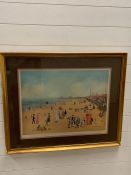 Helen Bradley framed print, signed in pencil lower right "Blackpool Sands"