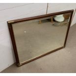 A Contemporary Bevel Edged Mirror (110cm x 85cm)