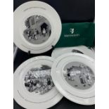 A selection of four Wentworth golf club, SAK cartoon plates by Wedgwood