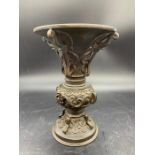 A bronzed Chinese vase H16cm