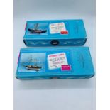 Two boxed Constructo San Luis Minorca Spain, Baltimore Clipper R-411 and Viking R-410