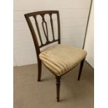 A Single slat back Dining Chair.