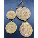 A Selection of medals: George V and Queen Mary Silver Jubilee, 1823 George III, Queen Victoria