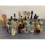 A Box of various alcohol miniatures, a range of brands and styles.