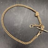 A 15 ct gold Albert chain (54g)