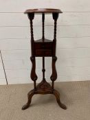 George III mahogany style washstand and two drawers (H87cm)