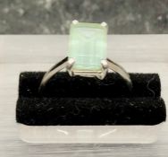 An Aquamarine ring