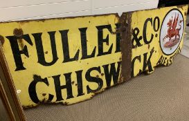 1940's Fullers Brewery, of Cheswick enamel sign (W244cm H84cm)