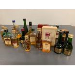 A Selection of various Cognac and Brandy miniatures