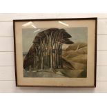 PAUL NASH 'Wood on the Downs' Original Lithograph