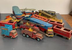 A selection of Diecast trailers