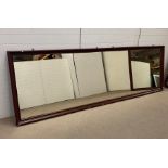 A large narrow haberdashery shop mirror (97cm x 294cm)