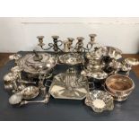 A Large Volume of silver plated items, various makers, ages and styles.