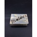 A silver matchbox cover, Birmingham by JDWD