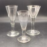 Three Georgian glasses