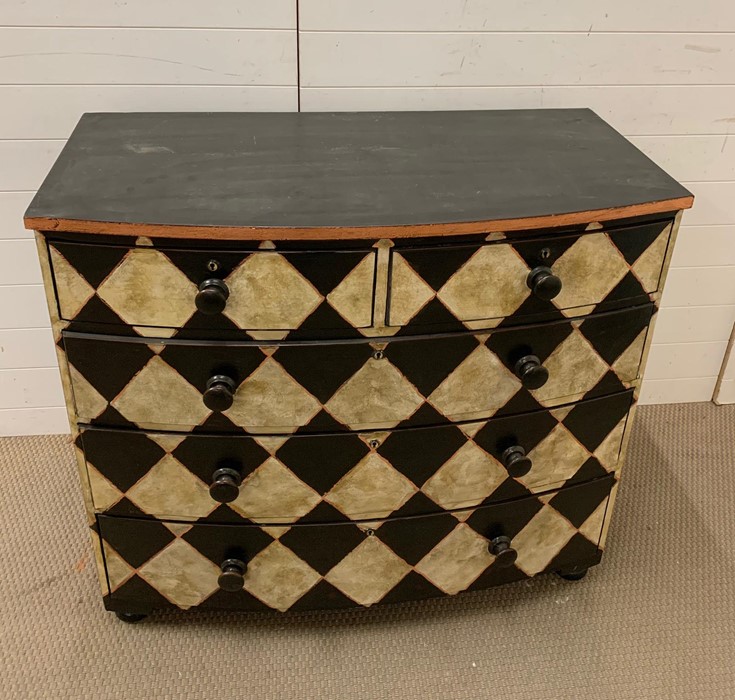 Victorian harlequin chest of drawers. H97cm W63cm L108cm - Image 2 of 3