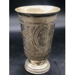 A Continental silver beaker