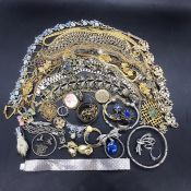 A Large Volume of quality costume jewellery including some silver.