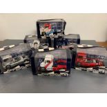 Six Super trucks, Diecast models boxed. GB track