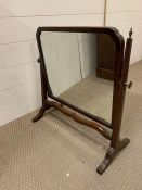 Mahogany cheval mirror