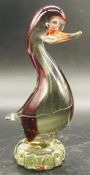 A Murano glass duck