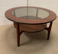 Mid century two tier coffee table