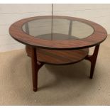 Mid century two tier coffee table