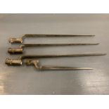 A selection of Four Socket Bayonets