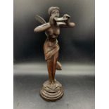 Bronzed figurine of a fairy 30cm H
