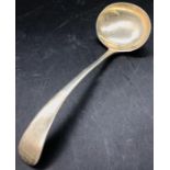 A silver sauce ladle makers mark CB&S, Sheffield 1932