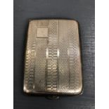 A Silver Vesta Case, matchbox cover, hallmarked.