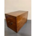 A Large Mahogany Brass Handled box