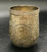 A Continental, marked 800, silver jar